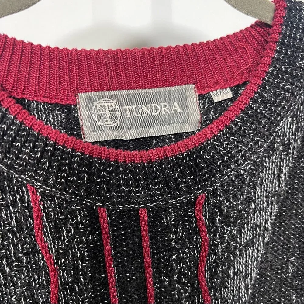 Vintage Tundra Canada Coogi Style 3D Knit Sweater